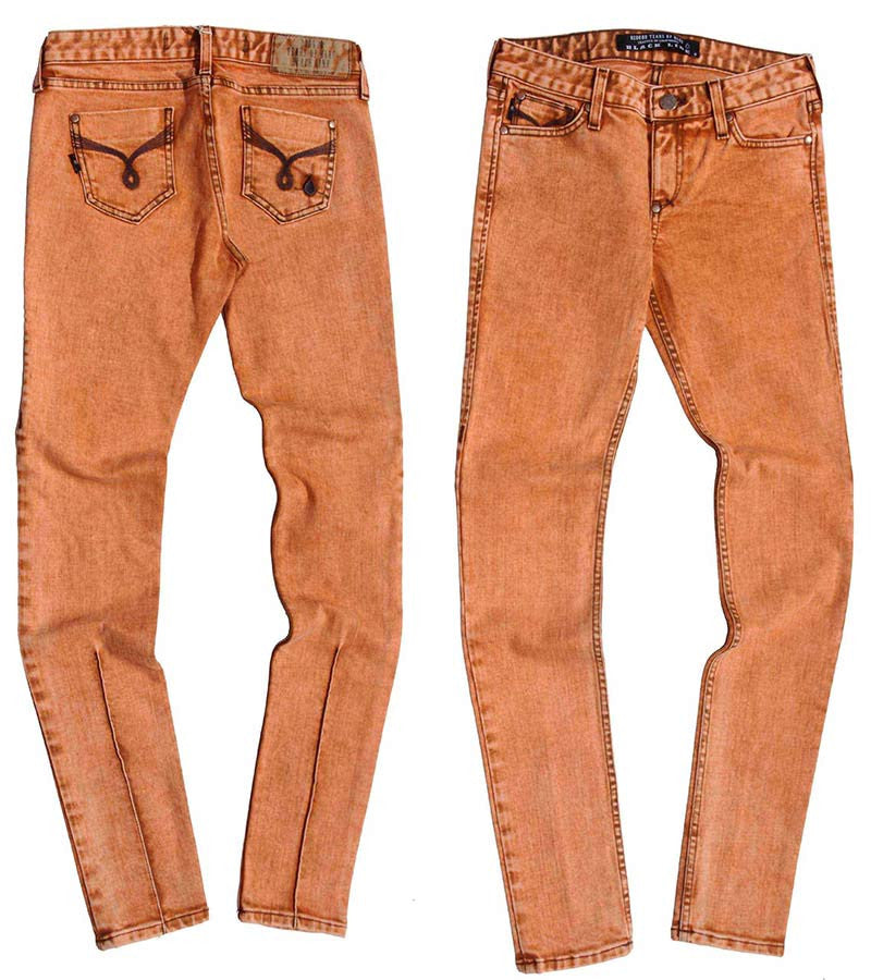 Color Skinny Jean's, Color Denim (Orange Color Skinny Fit Jean's)