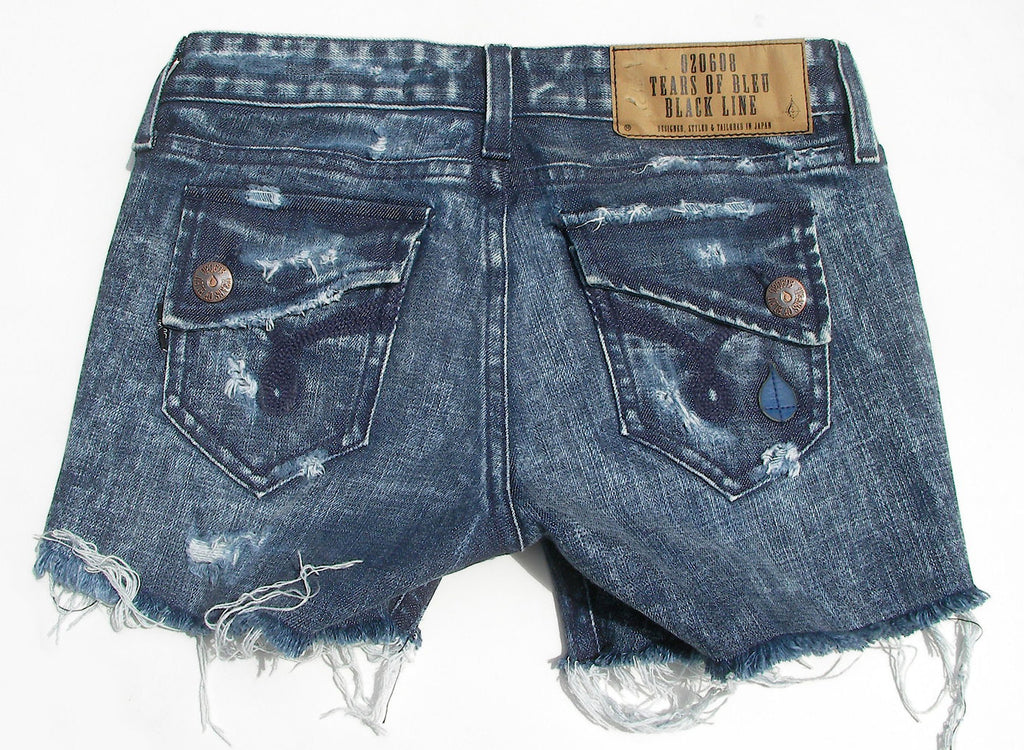 Vintage Denim Shorts (Acid Vintage Wash) " Candy"