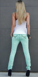 Color Skinny Jean's, Color Denim ( Aqua Color Skinny Fit Jean's )