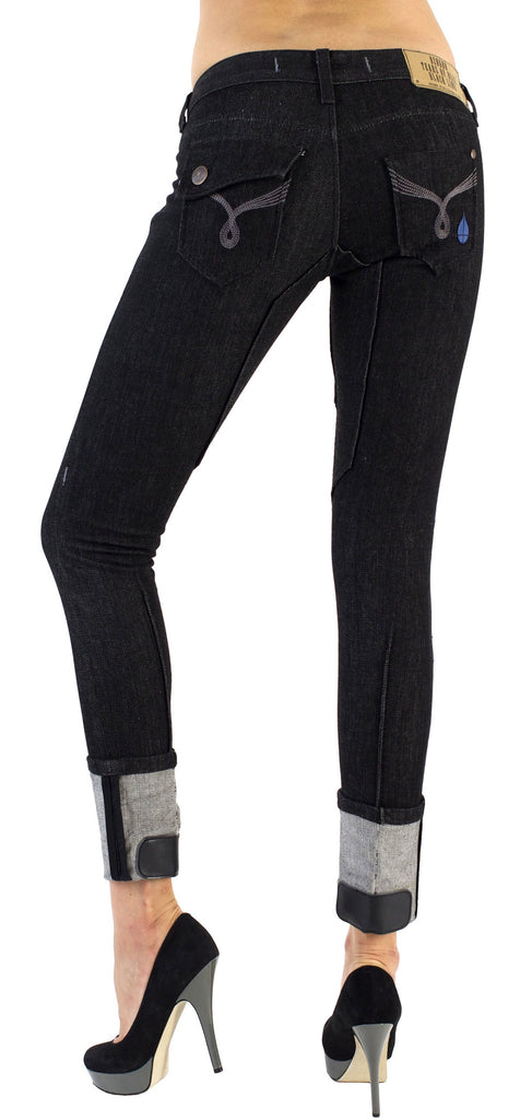 Women's Premium Skinny Jeans - Chloe Black Skinny