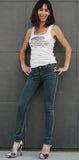 Color Skinny Jean's, Color Denim ( Green Color Skinny Fit Jean's )