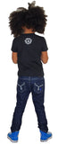Kids Slim Skinny  Jeans, Kids Unisex Denim Jeans - Jett (Milky Way Wash)