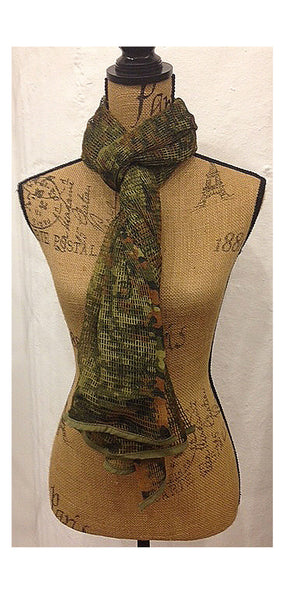 Jungle Green Camouflage Scarf