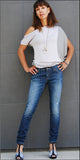 Cecila Skinny Fit Jeans - Skinny Denim Jeans.  (Vintage Wash)