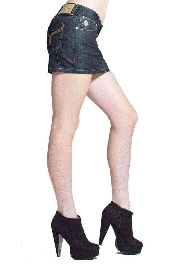 Jezebel Mini Skirt (Rinse Wash)