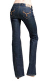 Women's Flare Jeans, Wide-Leg, Bell Bottom Jean - Rinse Wash