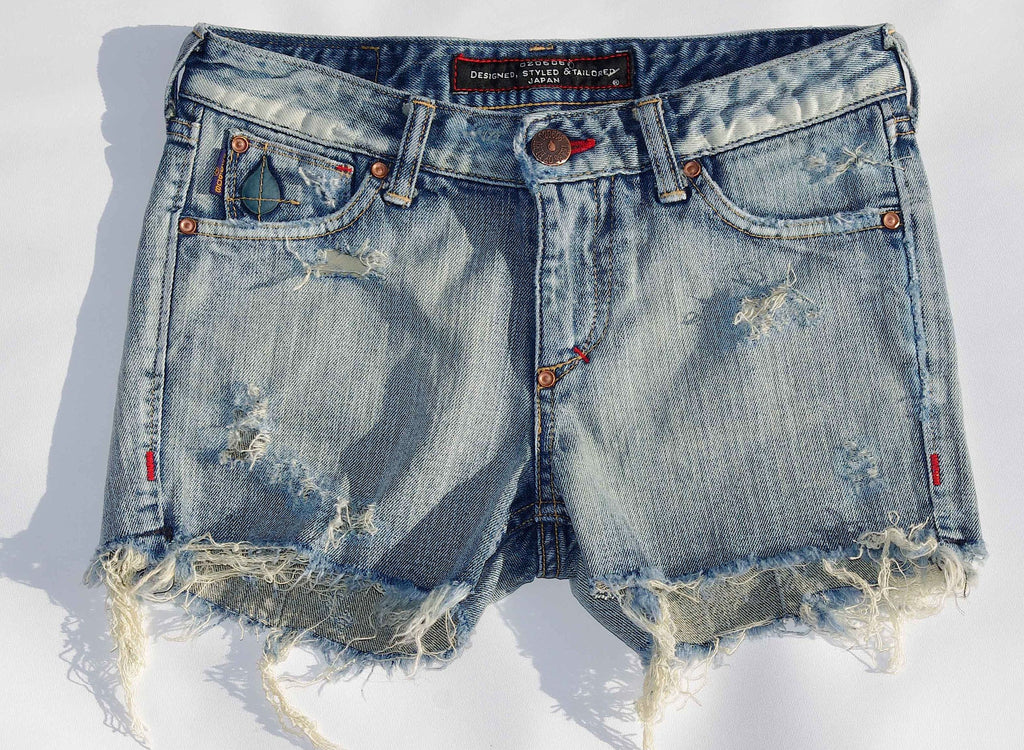 Vintage Denim Shorts (Cali Ocean Vintage Wash) " Candy"