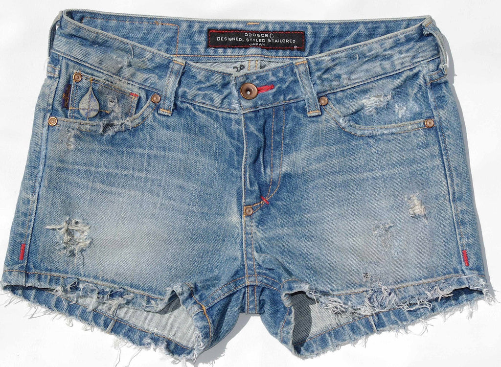 Vintage Denim Shorts (Classic Vintage Wash) " Candy"