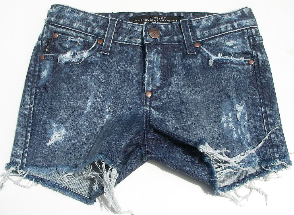 Vintage Denim Shorts (Acid Vintage Wash) " Candy"